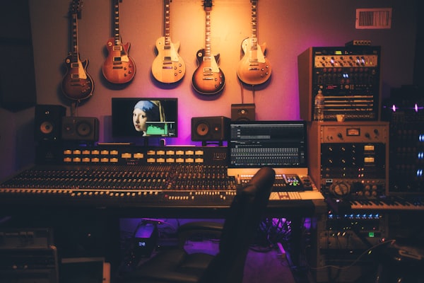 Tonpult in einem Live-Studio